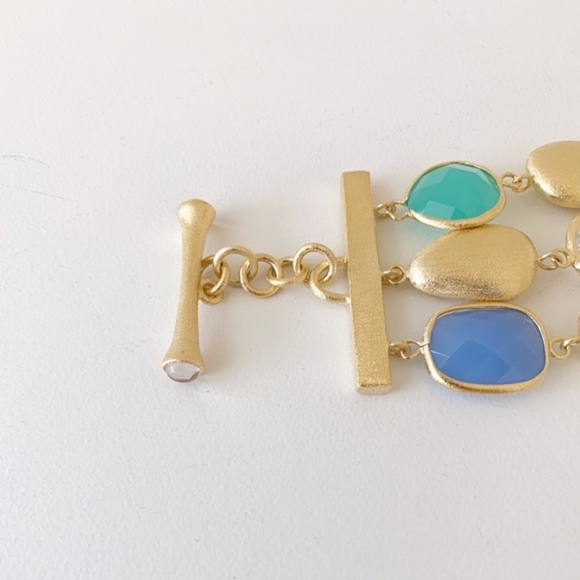 Rivka Friedman 18k Gold Multi Crystal Bracelet - Picture 5 of 7